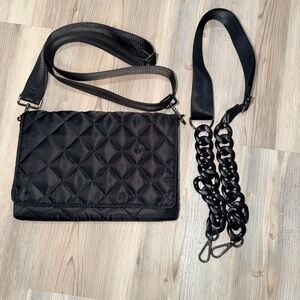 Haute Shore Black Quilted Shoulder Bag